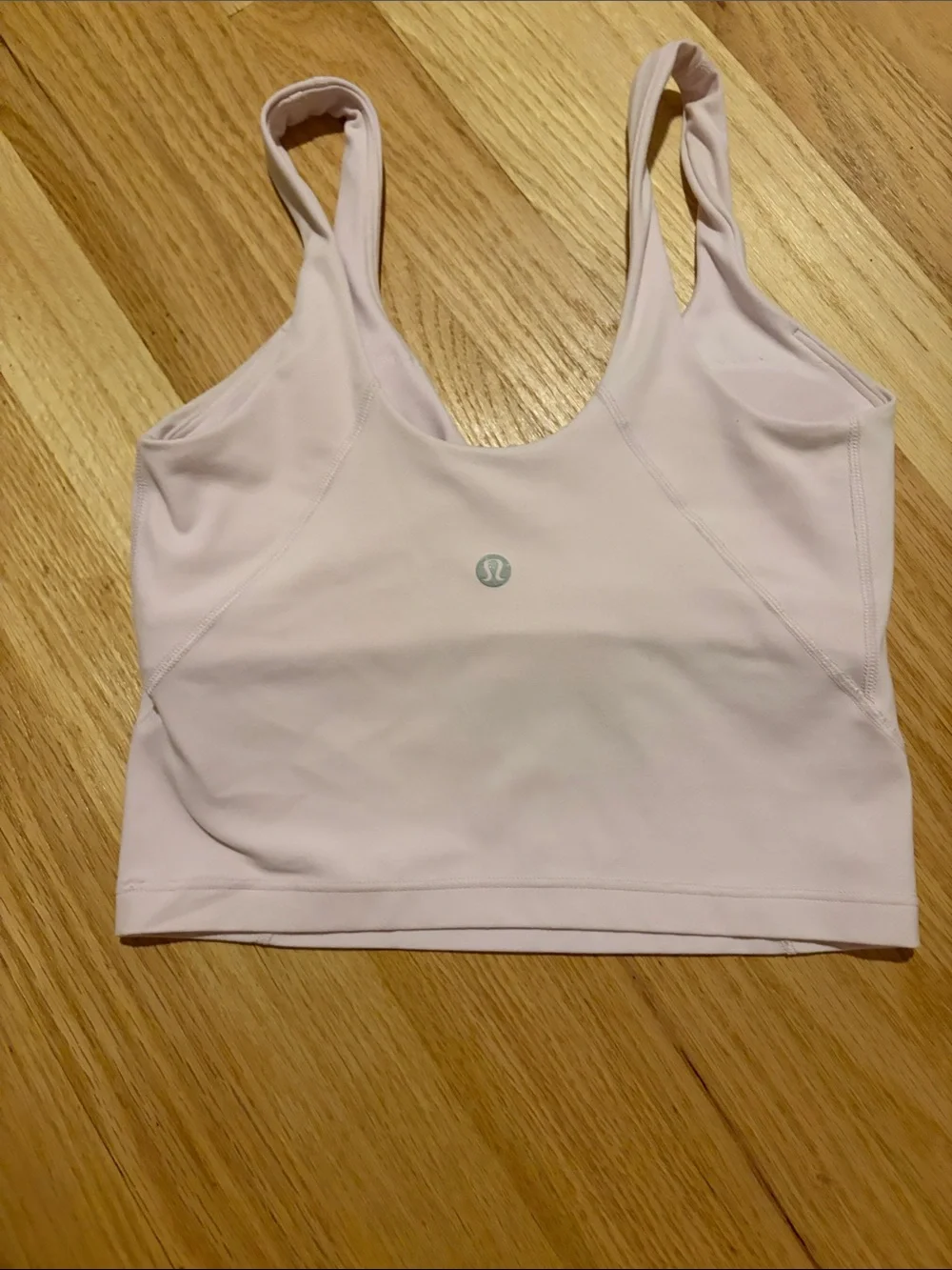 lululemon athletica Pale Pink V-Neck Sports Bralette